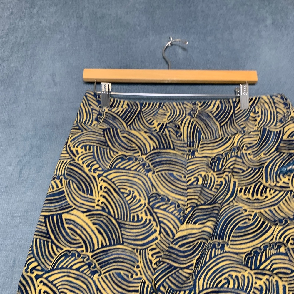 Patagonia Wavefarer Board Shorts Mens 32 Yellow Blue Waves Drawstring Summer - Picture 3 of 15